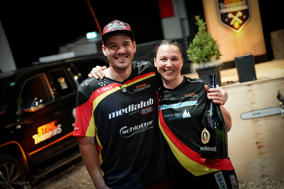 Robert Ebner und Svenja Bauer haben ihre Titel verteidigt.