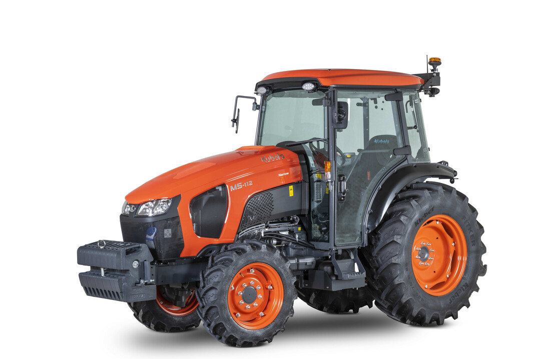 Mit dem M5002 Narrow bietet Kubota einen Spezialtraktor, der sich fr kommunale Anwendungen eignet.