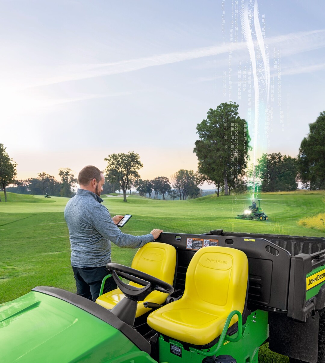 Konnektivitt der Golfmaschinen und des John Deere Operations CenterTM