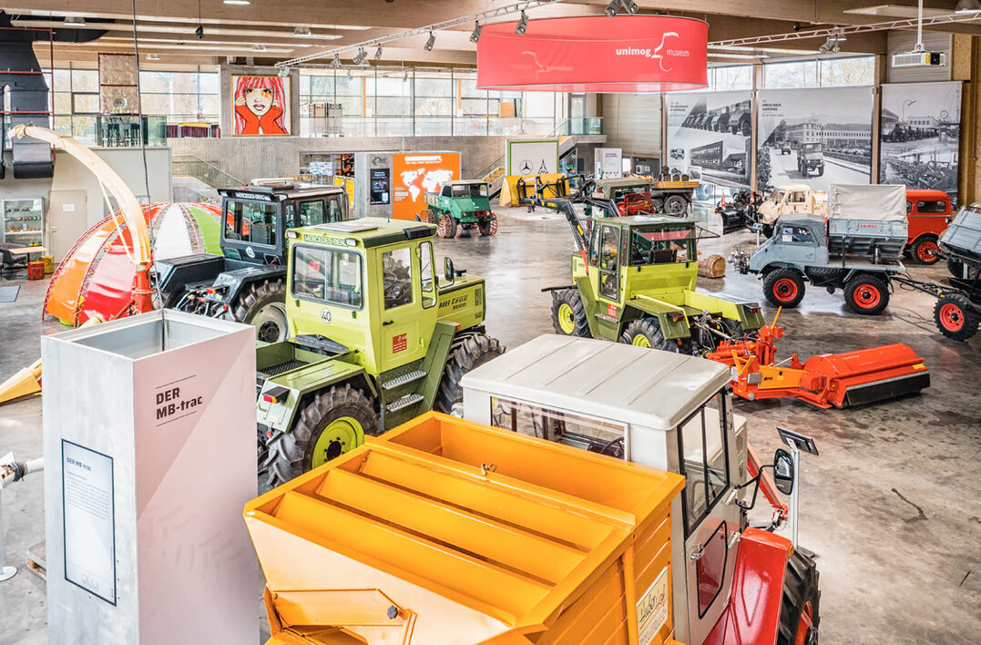 Im neu erffneten Unimog-Museum kommen Technik-Fans auf ihre Kosten.