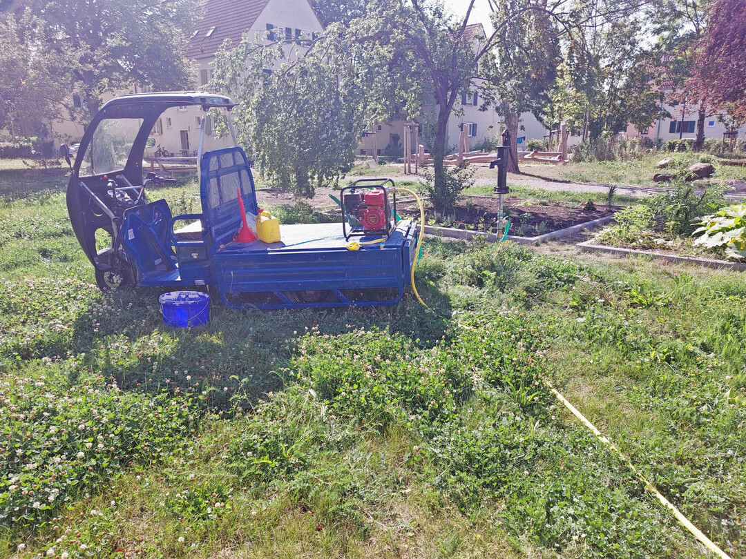 Die Pflege der naturnahen Auenanlagen wird von den Mitarbeitern der Elementar bernommen.