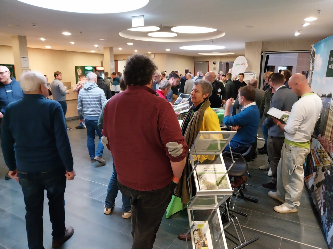 In den Pausen konnten die Gste netzwerken und die Ausstellung besuchen.