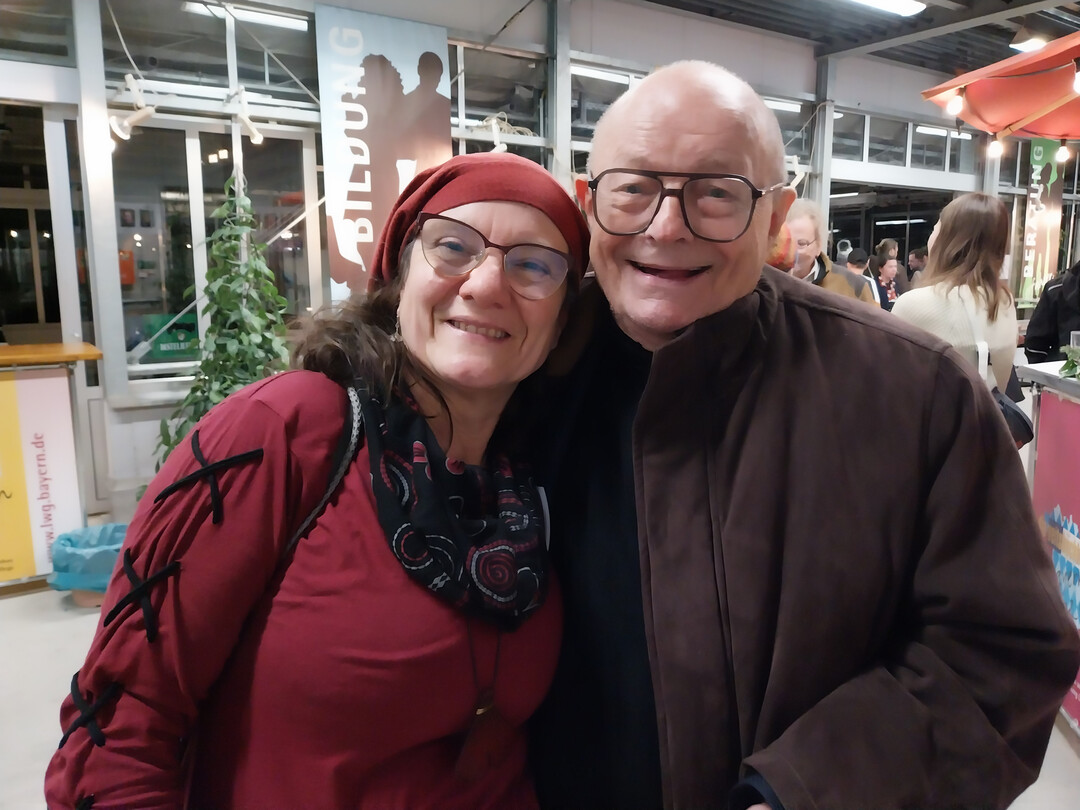 Referentin Cornelia Pacalaj vom LVG Erfurt mit Dr. Walter Kolb 