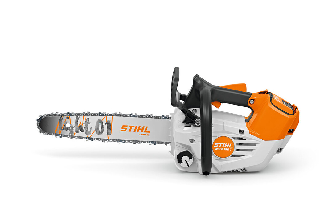 Leicht, leistungsstark und leise  die universell einsetzbare Akku-Baumpflegesge STIHL MSA 190 T ist das ideale Werkzeug fr die professionelle Baumpflege auch in lrmsensiblen Bereichen.<br>