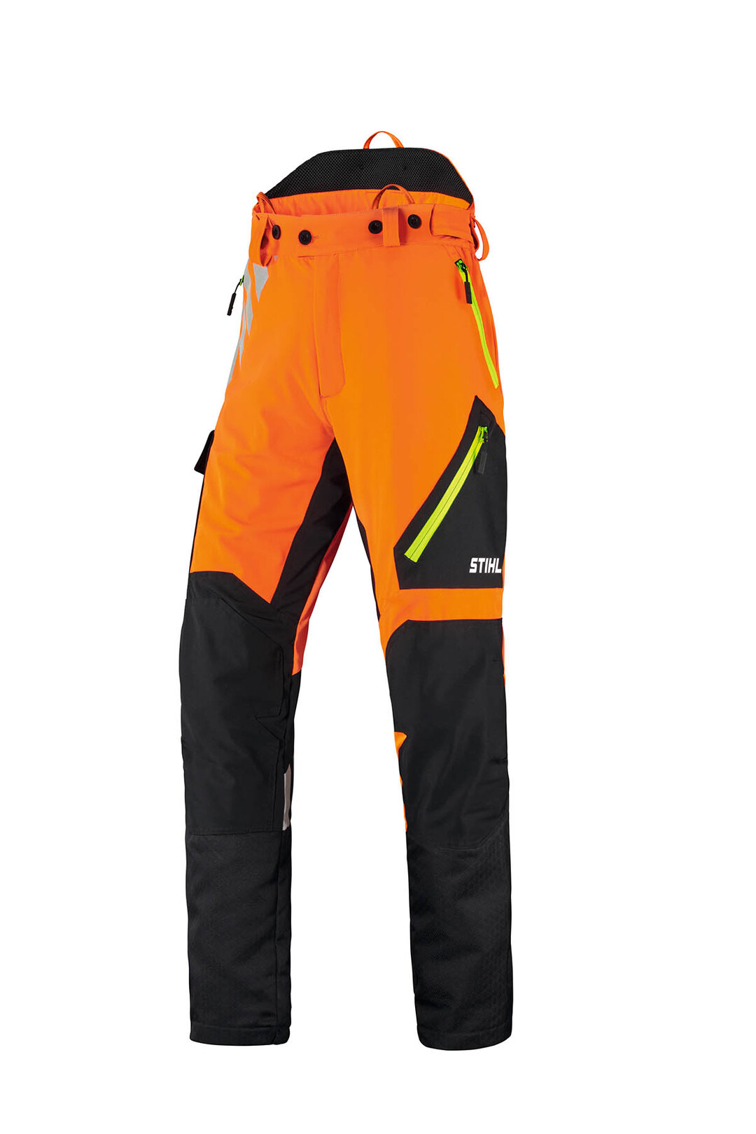 Die Profi-Schnittschutzhose STIHL ADVANCE FlexTEC eignet sich besonders fr professionelle Forstarbeiten und Baumkletterer. Ausgestattet mit dem besonders atmungsaktiven und leichten Schnittschutzmaterial AVERTIC pro lite + bietet sie einen ausgezeichneten Tragekomfort. Gleichzeitig sorgt neben den dehnbaren Stoffen auch eine elastische Verbindung zwischen Schnittschutz und Hose fr viel Bewegungsfreiheit und ermglicht extreme Ausfallschritte.