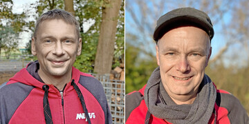 Tammo Beuster (l.) und Peter Harder von der Hermann Meyer KG