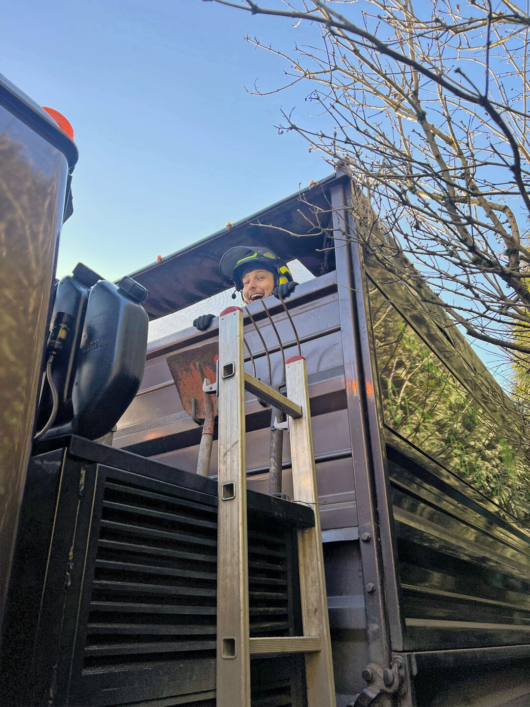 Spa� kommt nicht zu kurz im Team von SP-Baumpflege.