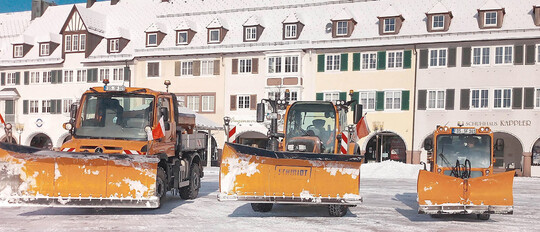 Startbereit: ein Teil der Freudenstdter Winterdienstflotte