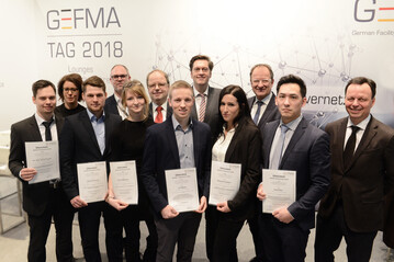GEFMA-Frderpreistrger 2018 mit den Sponsoren