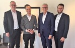 v.l.n.r.: Thomas Braun (Geschäftsführung L&G), Nicholas Neerpasch (Geschäftsführung GFP), Ulrich Geiger (Geschäftsführender Gesellschafter L&G), Alexander Geiger (Geschäftsführender Gesellschafter L&G)