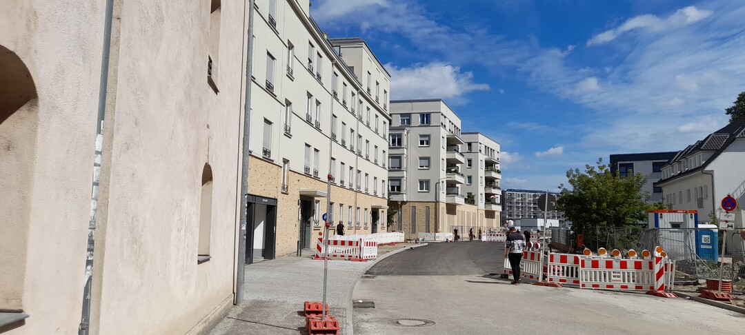 Neubauviertel in Potsdam nahezu ohne Grnflche