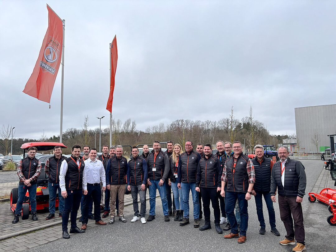 Das Team der KOGOTEC GmbH und die Kubota-Verantwortlichen freuen sich auf die neue Zusammenarbeit.