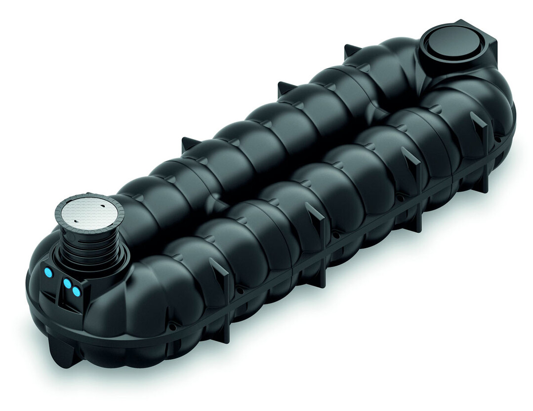Flachtank für das Zurückhaltung von Regenwasser