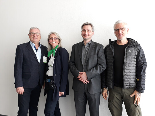 Das Organisationsteam der Deutschen Baumpflegetage, v. l.: Prof. Dr. Dirk Dujesiefken, Irina Kaths-Knigge, Thomas Amtage, Mark Bridge