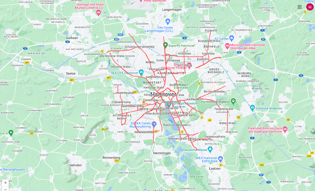 Rund 250 km umfasst das Radwegenetz in Hannover. Eine kostenlose Fahrrad-App ldt zum Umsteigen ein.