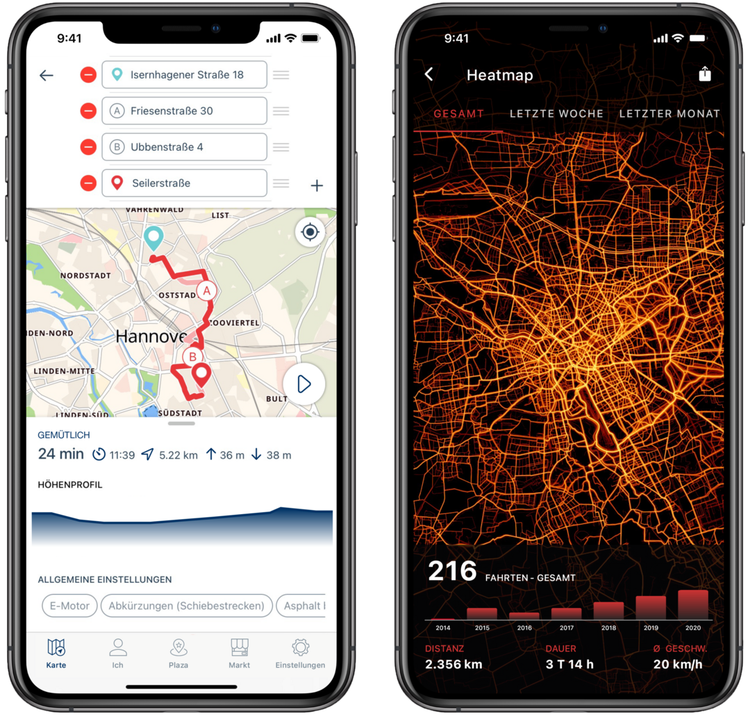 Rund 250 km umfasst das Radwegenetz in Hannover. Eine kostenlose Fahrrad-App ldt zum Umsteigen ein.