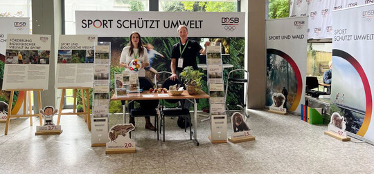 DOSB-Stand auf dem Deutschen Naturschutztag