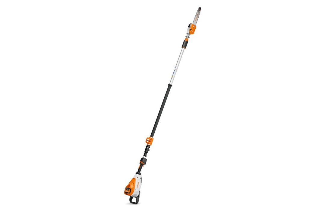 Dank seines besonders fhrungssteifen Teleskop-Schafts sind mit dem Akku-Hoch-Entaster STIHL HTA 160 auch ste in luftiger Hhe in Reichweite des Anwenders. Die Gesamtlnge des Gerts lsst sich werkzeuglos zwischen 285 und 405 Zentimetern verstellen.