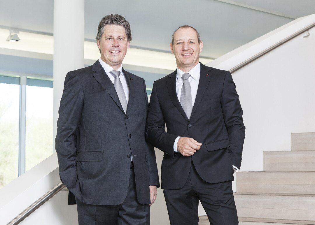 Der Vorstand der AL-KO Kober SE: Dr. Nico Reiner (links) und Stefan Kober.