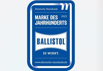 Eine neue Auszeichnung fr BALLISTOL: Marke des Jahrhunderts.