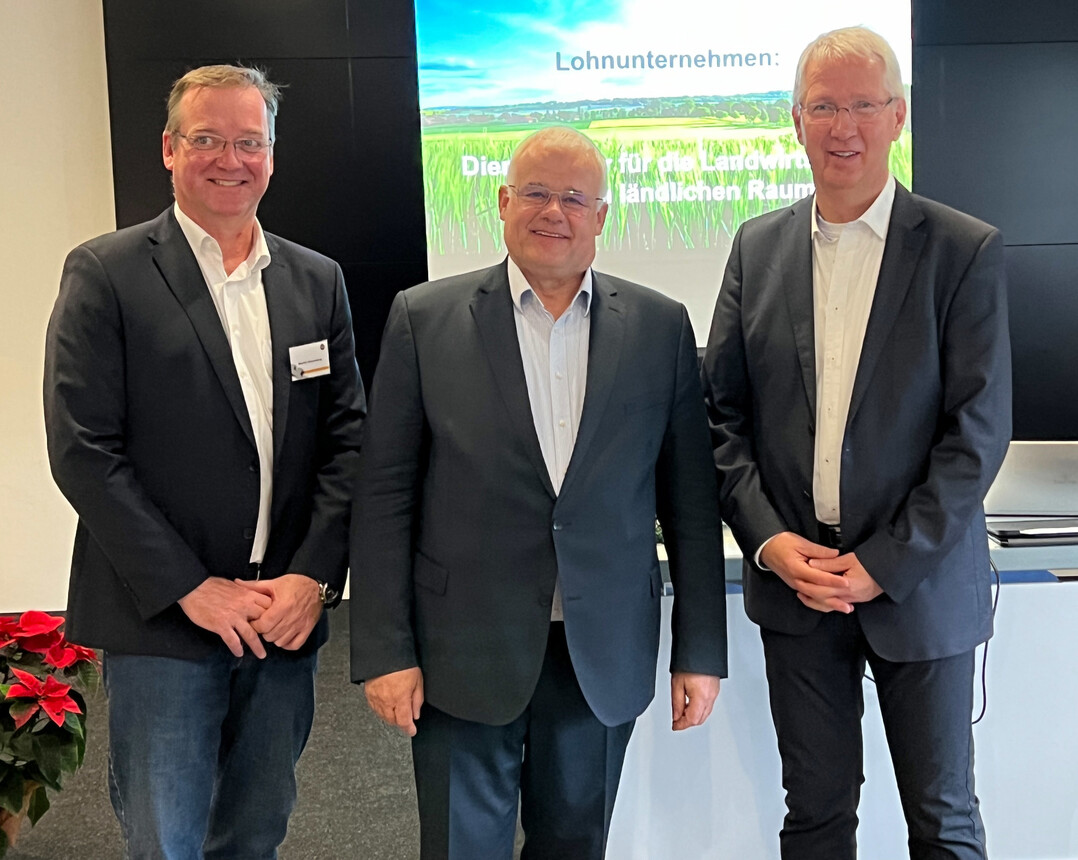 V. l. BLU-Geschftsfhrer Dr. Martin Wesenberg, BLU e.V., Prsident Klaus Pentzlin und Geschftsfhrer Dr. Hartmut Matthes