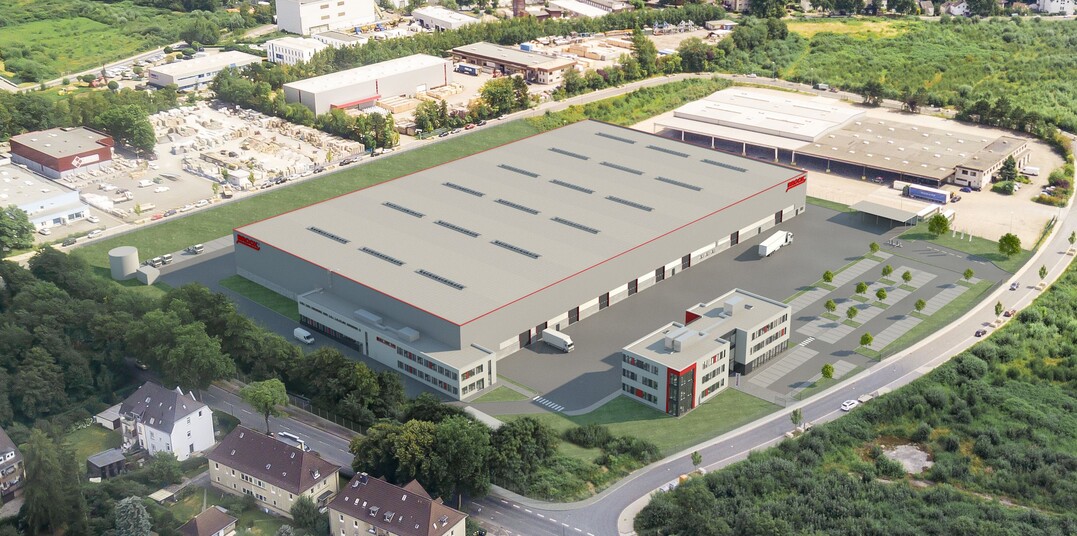 Computermodell des neuen Standorts von Brock Kehrtechnik in Bochum