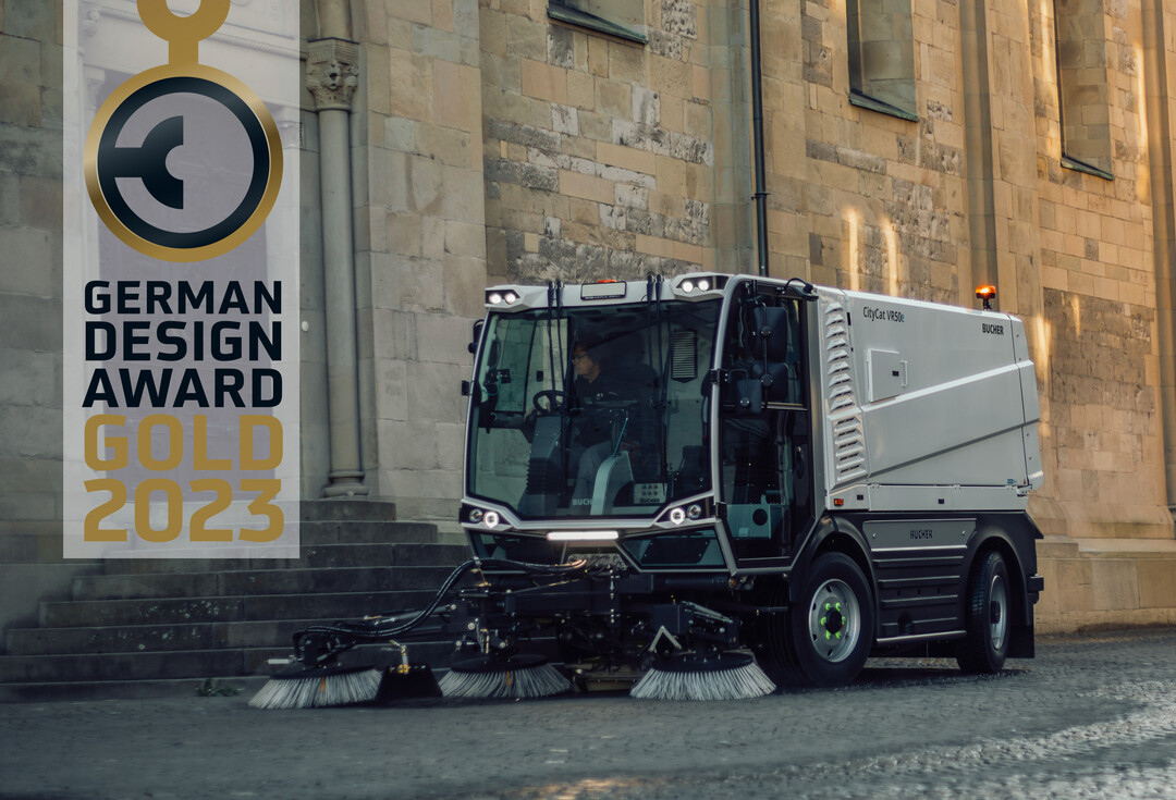 Bucher CityCat VR50e gewinnt eine Auszeichnung "Gold"