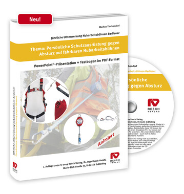 Sicher Arbeiten auf fahrbaren Hubarbeitsbhnen - die Unterweisungs-CD.