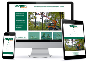 Im neuen responsive Design ist www.cramer-arbeitsbuehnen.de ab sofort auf allen Endgerten abrufbar und passt sich an das entsprechende Format an.