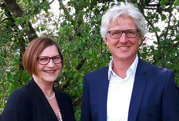 Dagmar Vo und Martin Richter-Liebald von der Bayerischen Landesgartenschau.