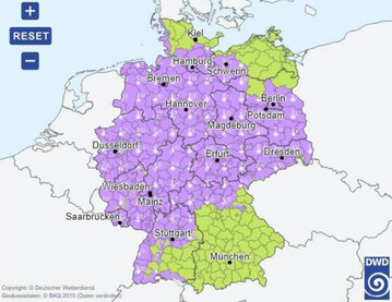 18. Juli 2022: Aktuelle Hitzewarnungen des DWD fr Deutschland
