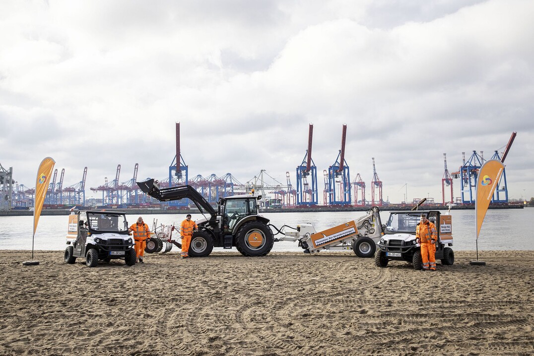 Die Reinigung am Elbstrand