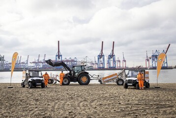 Die Reinigung am Elbstrand
