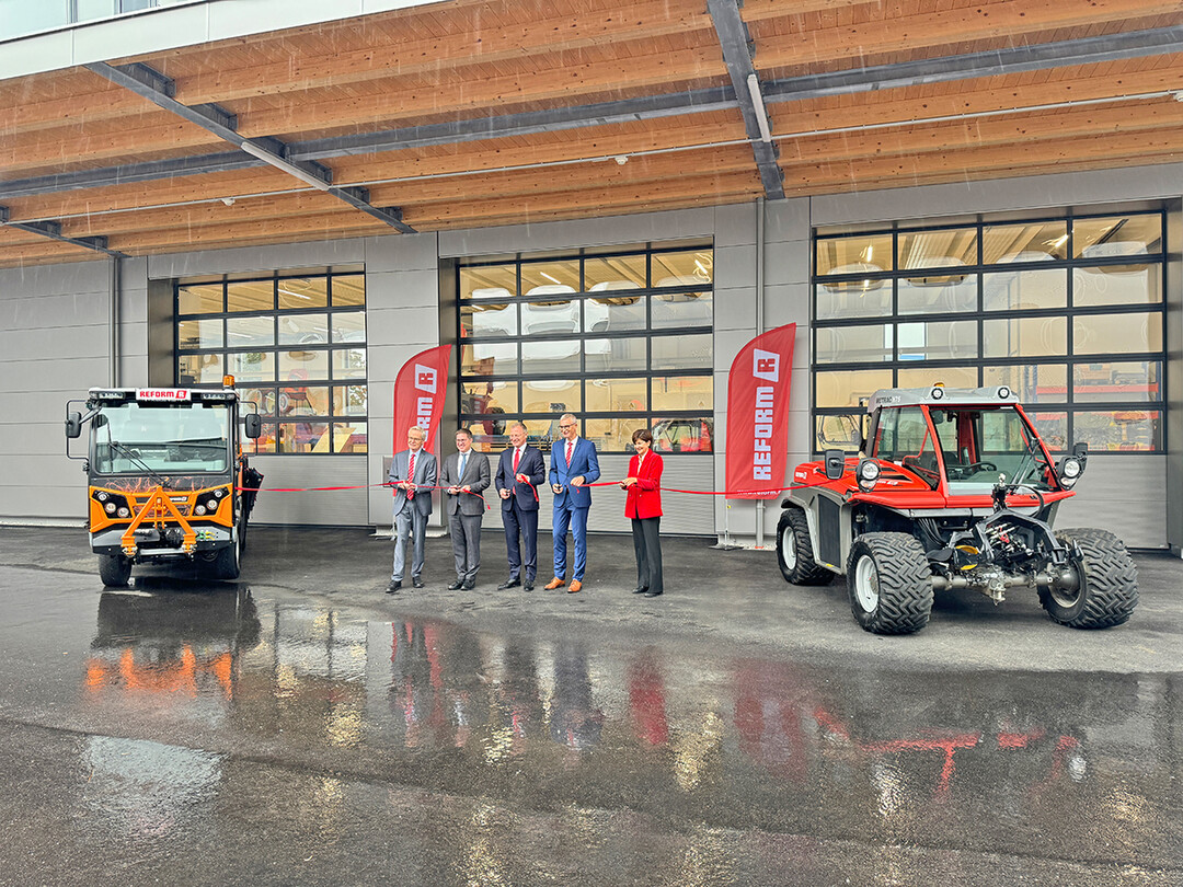 Feierliche Erffnung durch DI Dr. Clemens Malina-Altzinger, Brgermeister Dr. Andreas Rabl, Landeshauptmann Mag. Thomas Stelzer, Mag. Reinhard Riepl, Michaela Keplinger-Mitterlehner