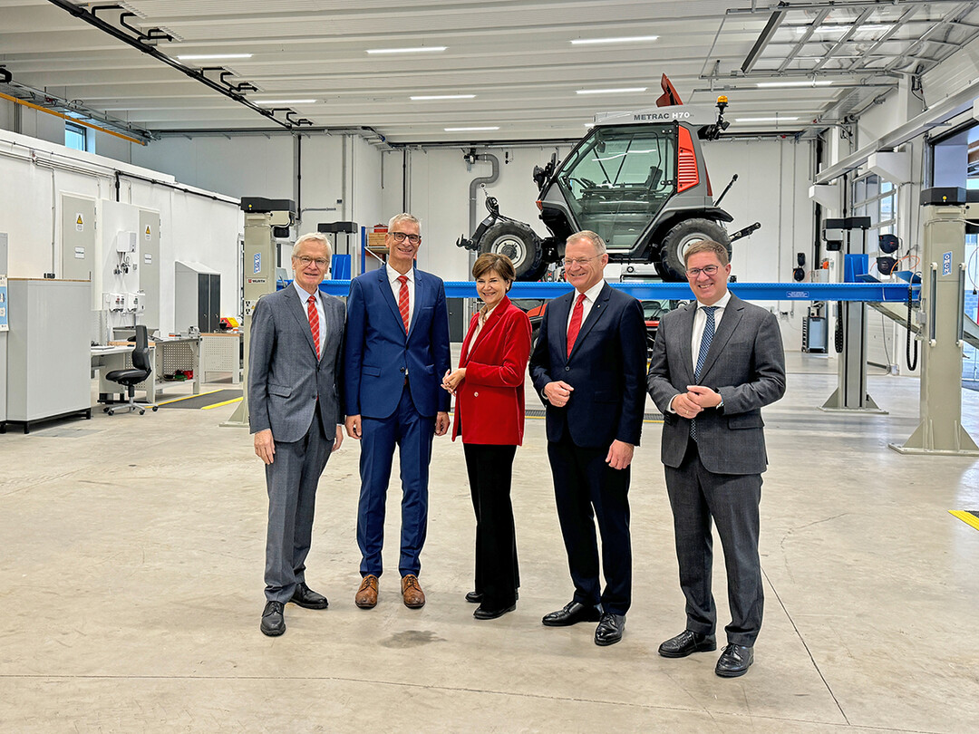 Vlnr: DI Dr. Clemens Malina-Altzinger, Mag. Reinhard Riepl, Michaela Keplinger-Mitterlehner, Landeshauptmann Mag. Thomas Stelzer, Brgermeister Dr. Andreas Rabl
