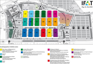 Der Gelndeplan ist unter www.ifat.de/gelaendeplan.html als Download zu finden.