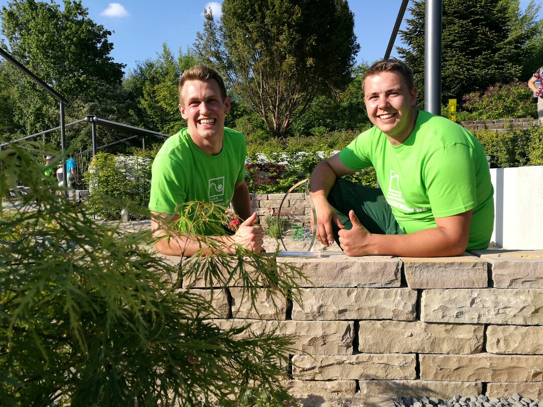Beim Gewerk konnten sich Moritz Blankemeyer und Marvin Wichmann vom Betrieb Garten- und Landschaftsbau Kreye GmbH & Co.KG durchsetzen.