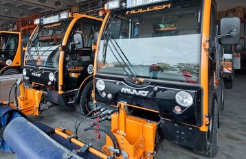 Holder Mietflotte bei der Stadt Potsdam: 12 MUVO stehen bereit fr den Winterdienst.