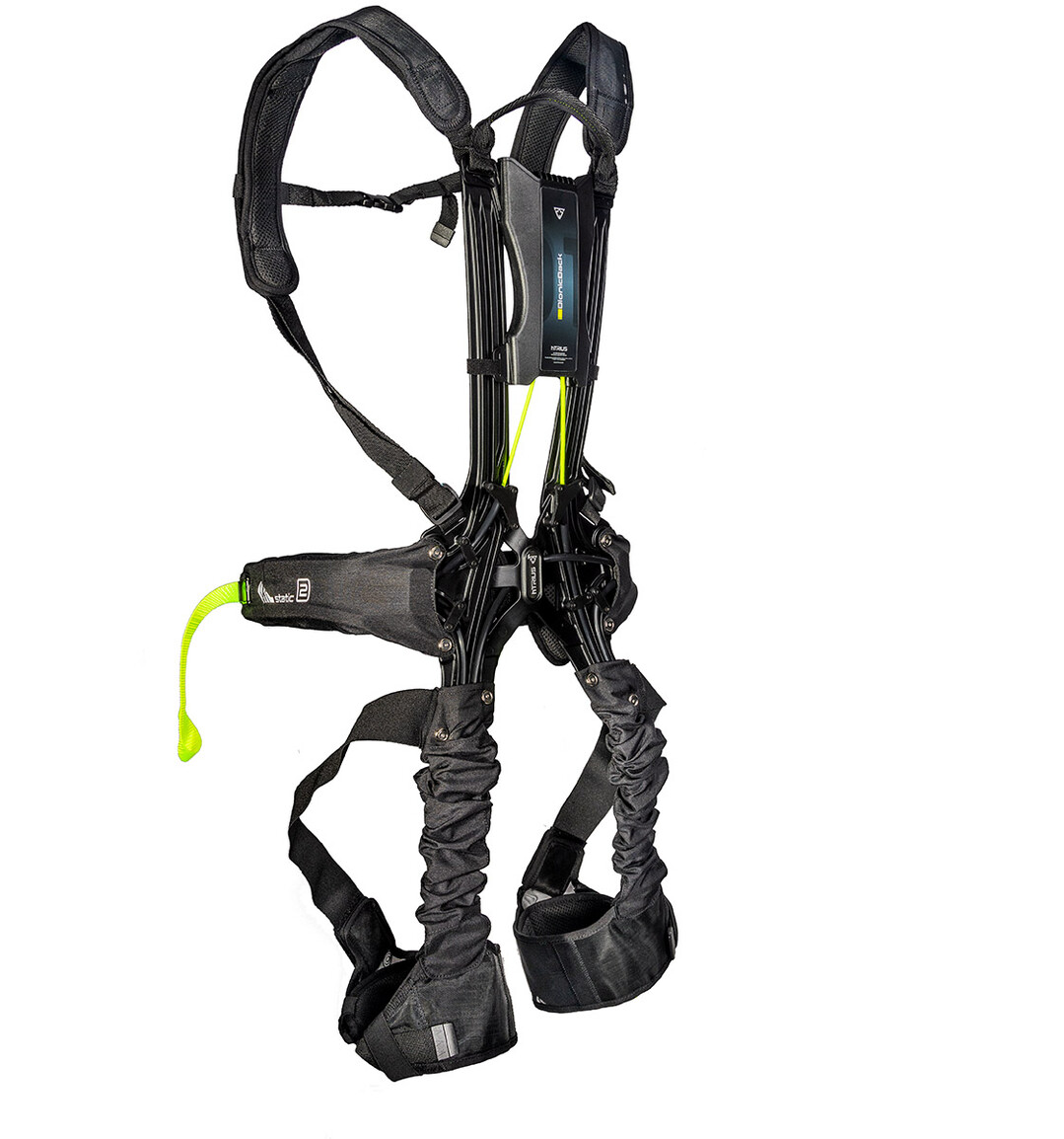 Das BionicBack Exoskelett entlastet gezielt Garten- und Landschaftsbauer, indem es einen Teil des Gewichts bei schweren Ttigkeiten bernimmt. Dank seines speziellen Aufbaus kann das Exoskelett interne und externe Krfte effektiv aufnehmen und sicher verteilen.