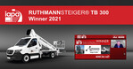 Der RUTHMANN STEIGER® TB 300 wurde bei den IAPA Awards 2021 zum "Produkt des Jahres - Fahrzeugaufbau" ausgezeichnet