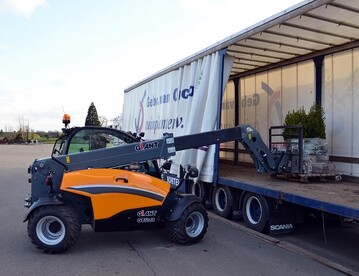 Be- und Entladen eines LKW: eine leichte Aufgabe fr den GT5048.