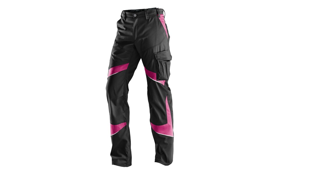 Femininer Workwear-Look in Schwarz-Pink