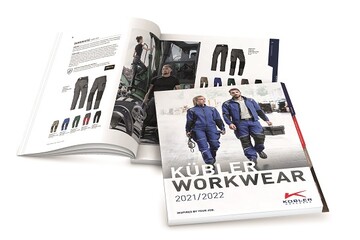 Kbler Gesamtkatalog 2021/2022: Wichtige Produkt- und Hintergrundinformationen ber Arbeits- und Schutzkleidung stets griff- und abrufbereit. 
