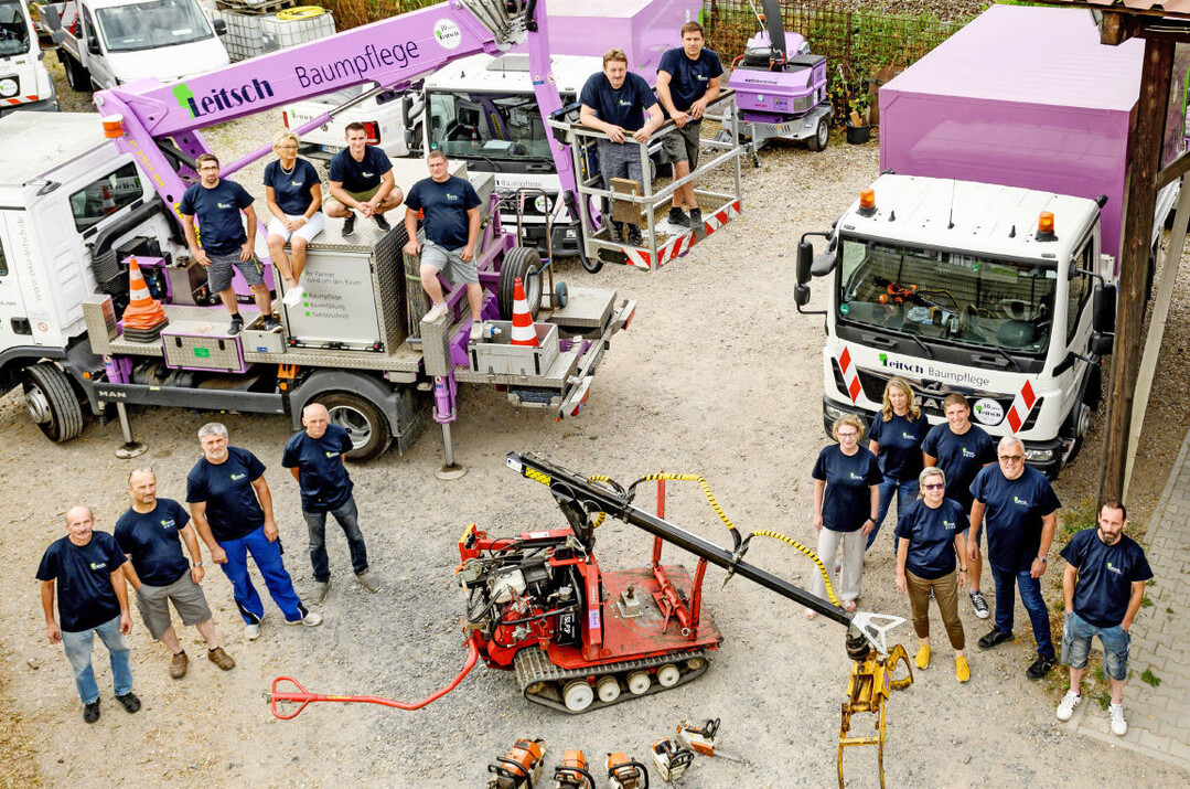 Wenn die Nutzer Mitbesitzer werden: Leitsch-Team mit einem Teil der Ausrüstung