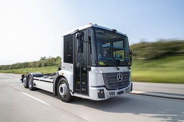 Mercedes-Benz Trucks treibt mit intensiven Versuchsreihen die Entwicklung des batterie-elektrischen eEconic fr den Kommunaleinsatz konsequent voran. 