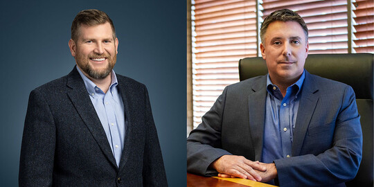 bergangsweise bernimmt Jim Young (Chief Financial Officer bei AriensCo, rechts) in enger Abstimmung mit Nick Ariens (President AriensCo, links) und der Ariens-Familie die Verantwortung fr die Region EMEAA.