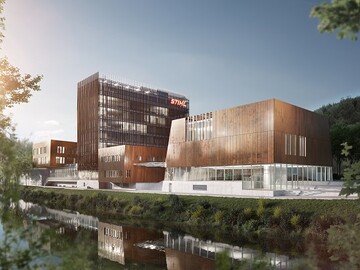 Der Stammsitz von STIHL in Waiblingen wird derzeit modernisiert und erweitert. Leuchtturmprojekt des knftigen Gebudeensembles ist die STIHL Markenwelt. Sie wird im Jahr 2023 erffnet. 
