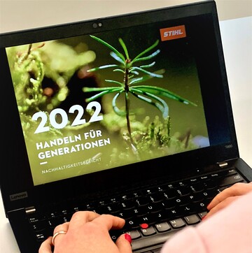 Der Stihl Nachhaltigkeitsbericht 2022 wurde in bereinstimmung mit den Sustainability Reporting Standards der Global Reporting Initiative (GRI) erstellt und ist online verfgbar.