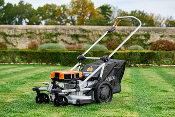 Leistungsstark, leise, leicht und wendig: der neue Akku-Rasenmäher PELLENC RASION 3.