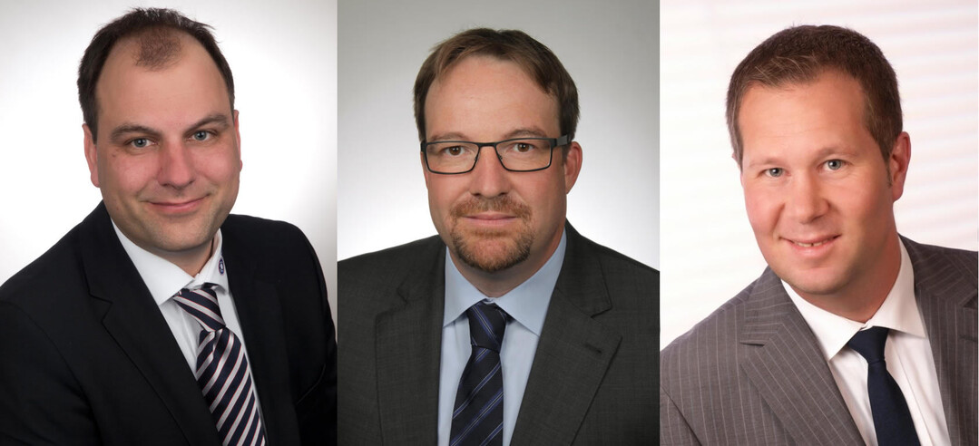 V.l.n.r.: Steffen Glöckler, Philip Fritscher, Martin Führer